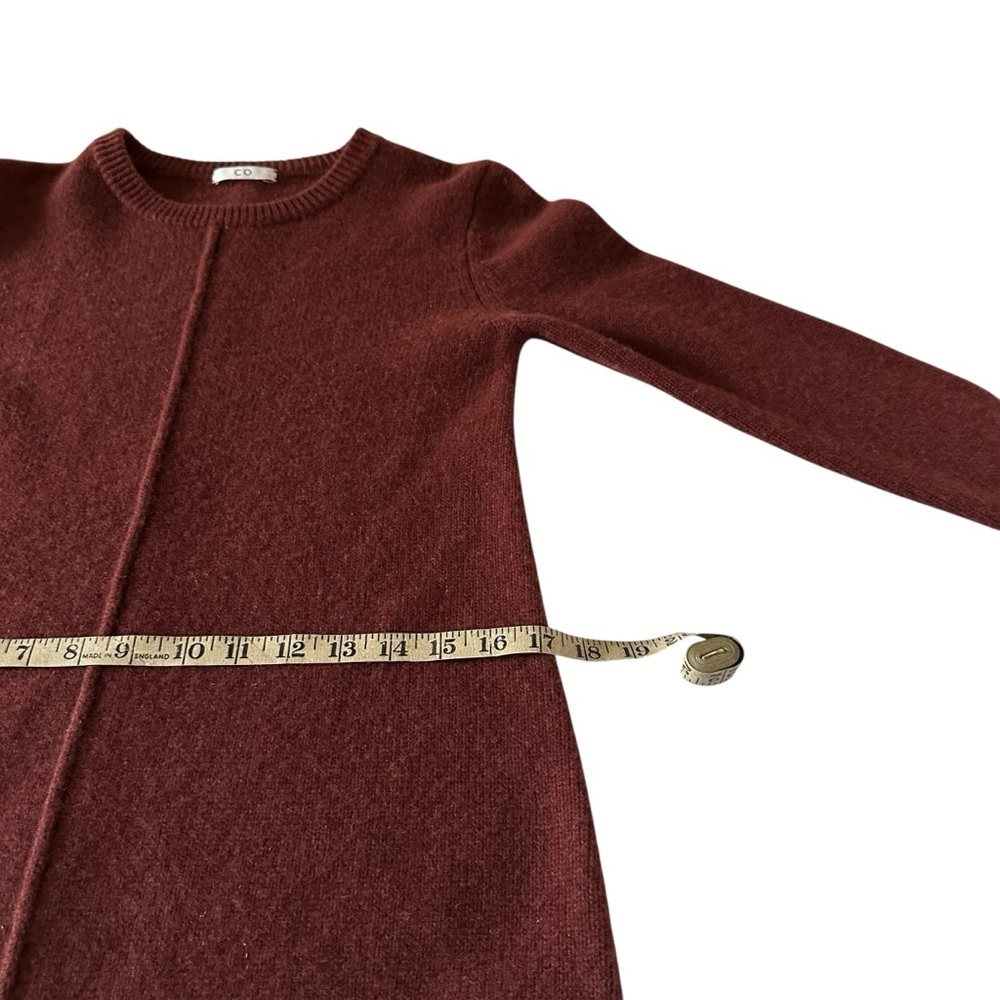 Co Collection Cashmere Midi Sweater Dress XS Rust - Picture 11 of 13